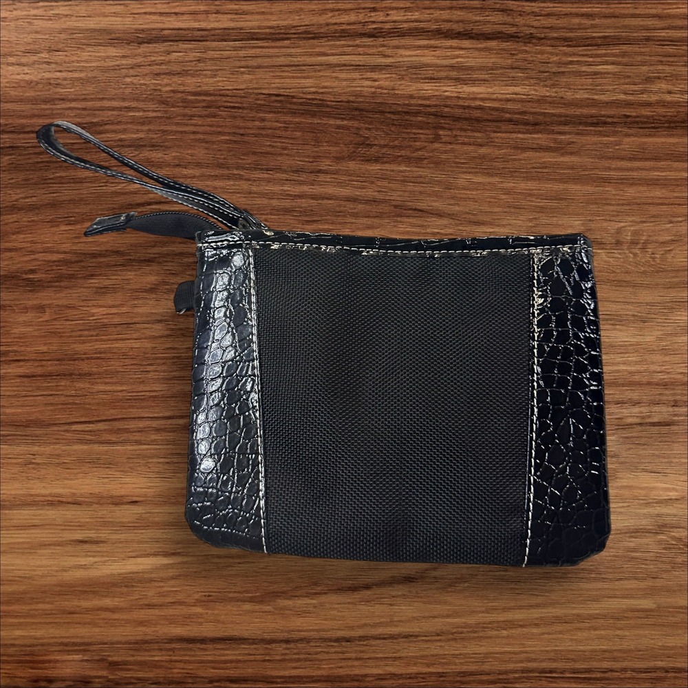 Black Wristlet Small‎ Purse Clutch Evening Bag Party Womens Accessory